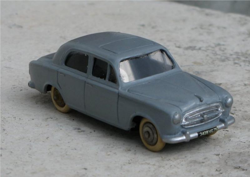 A French Dinky No: 24B Peugeot 403 Berline in Blue with Metal Hubs