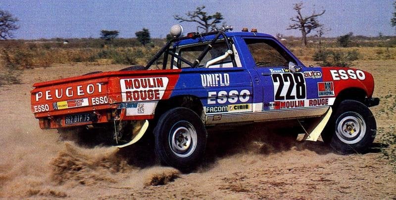 Peugeot 504 Pick-up 4X4 Paris-Dakar Dangel 1983 - Albums convertis