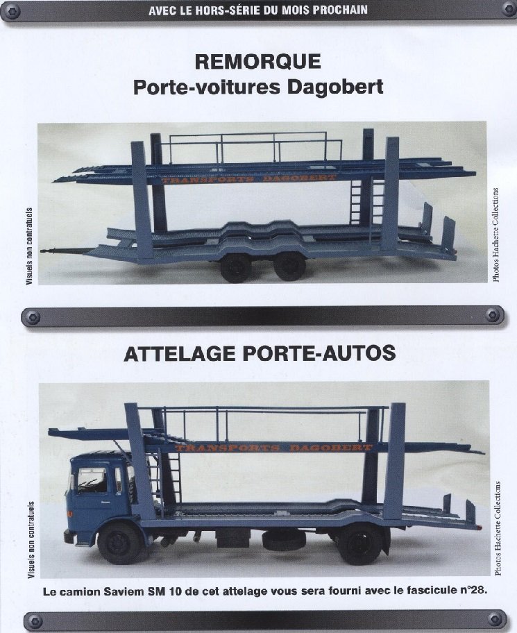 CAMION SAVIEM SM10 porte-voitures Dagobert ALTAYA IXO 1/43