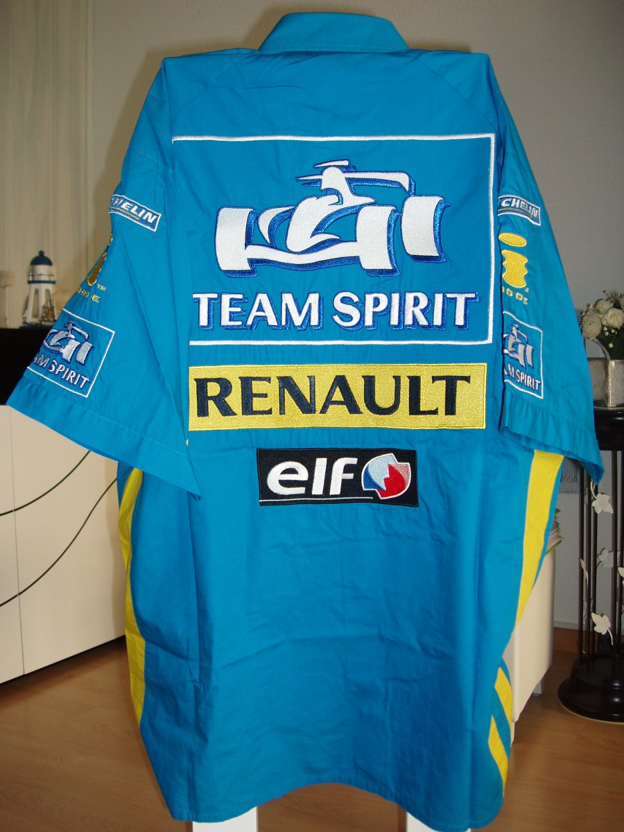 Chemise Collector Renault Sport RS F1, Noir Et Jaune, Taille XL, Neuve Sans étiquette