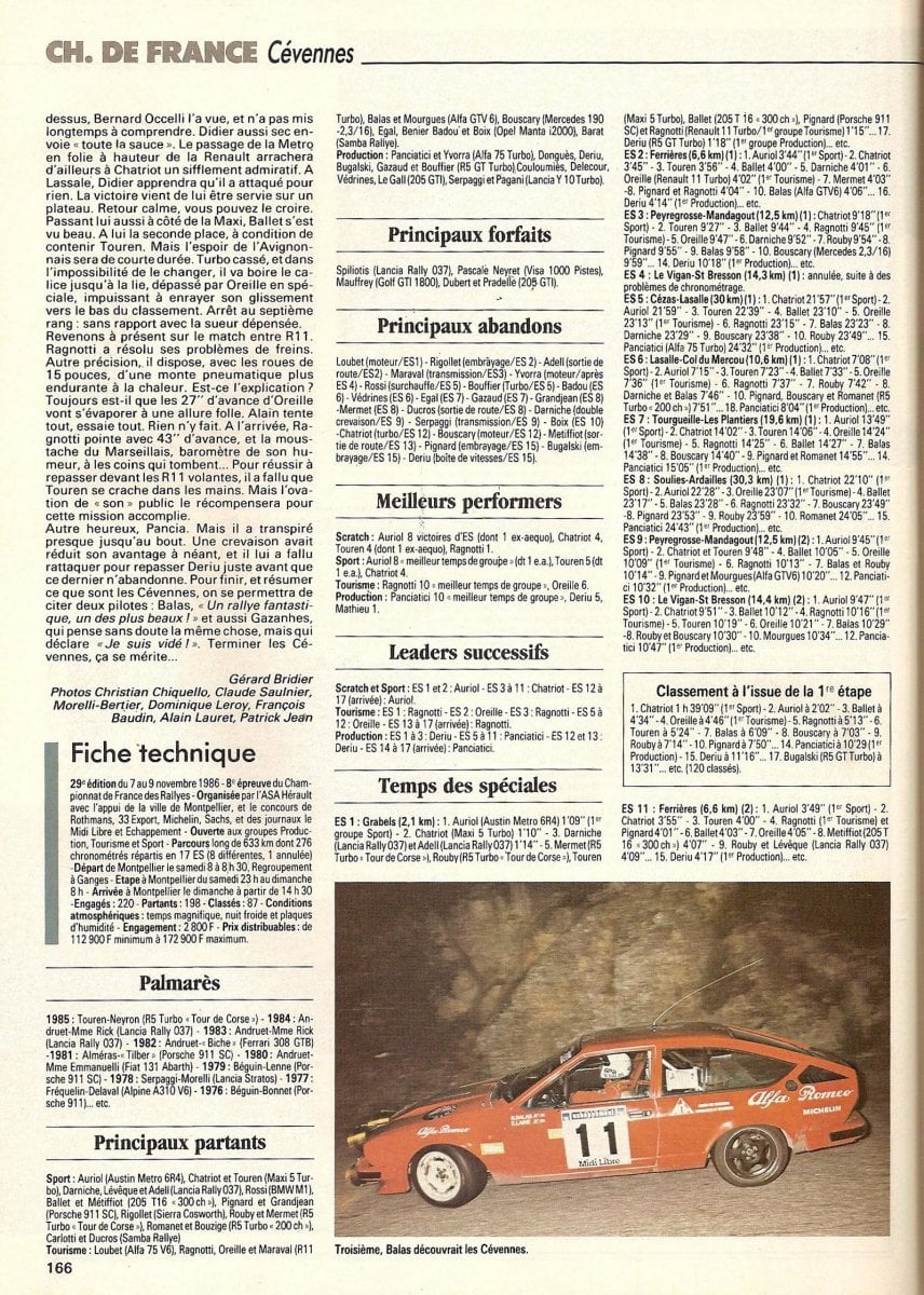 Criterium des Cevennes rally in 1964