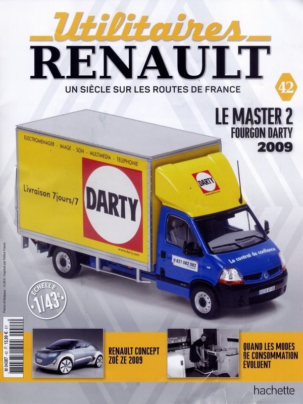 RE60 VOITURE 1/43 M6 NOREV : RENAULT Trafic T1100 fourgon tôlé 1989 Darty OCCASI EUR 18,90 - FR