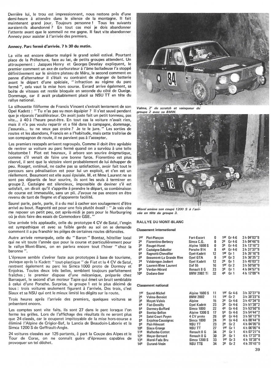 REVUE ECHAPPEMENT N°22 AOUT 1970 - Revue du Sport automobile (avec poster) EUR 4,00 - PicClick FR