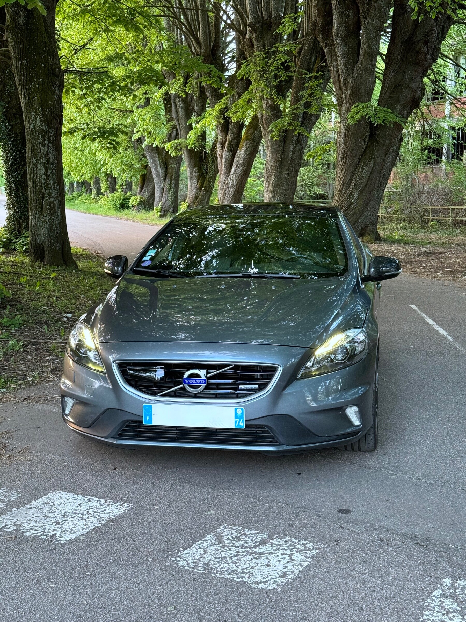 Tappetini per Volvo V40 II 07.2012- gomma vaschetta