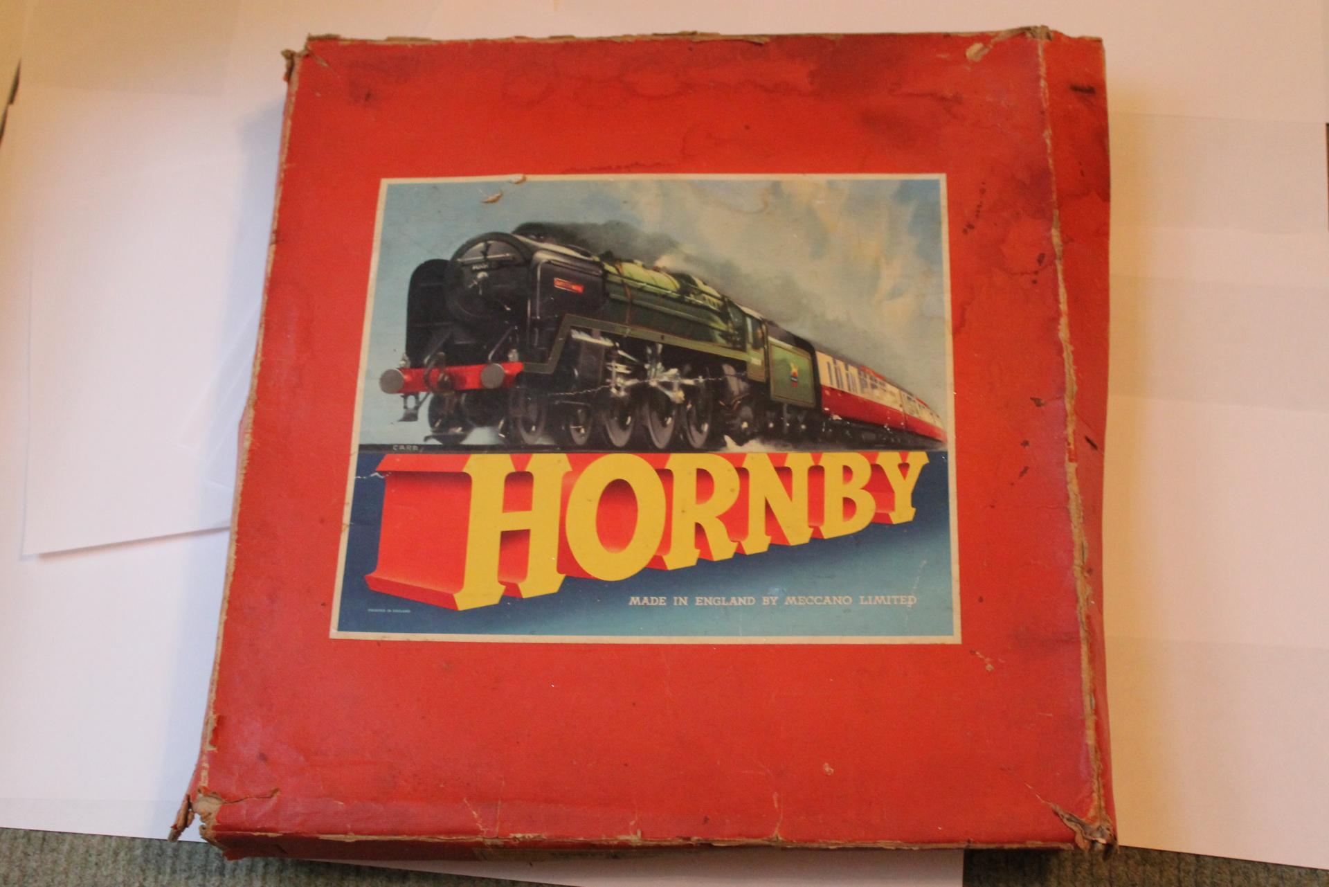 Hornby clockwork train set value on sale