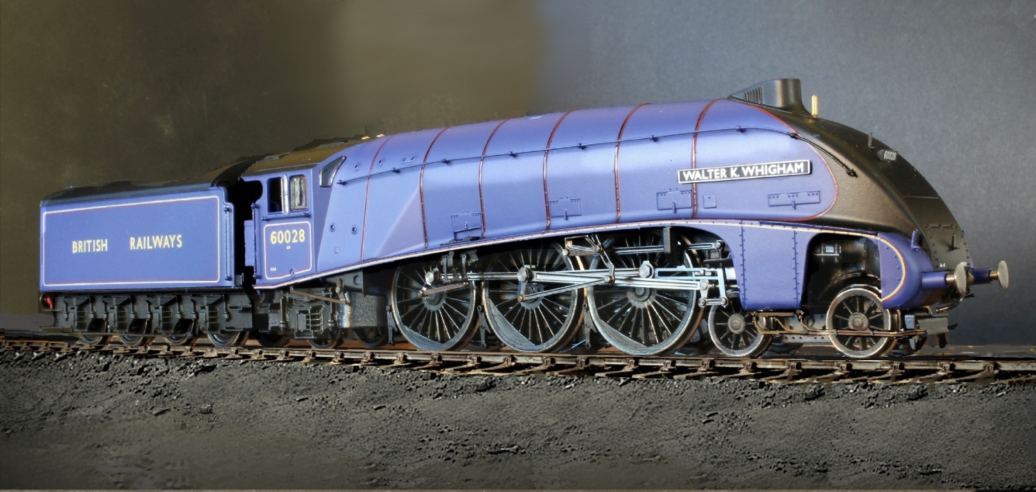 Newest Hornsby railways 00 gauge A4 Woodcock locomotive train experimental blue